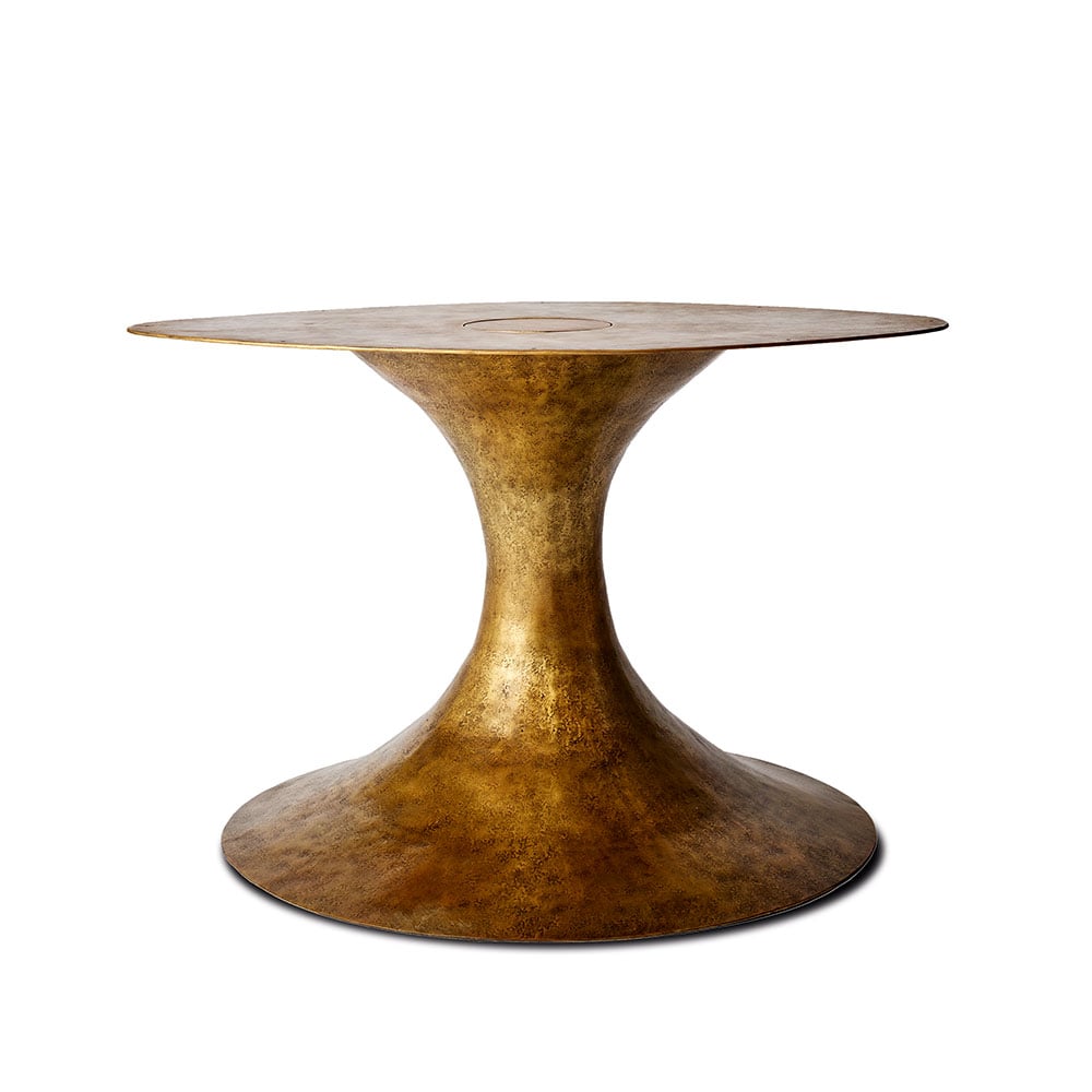 antique brass table base